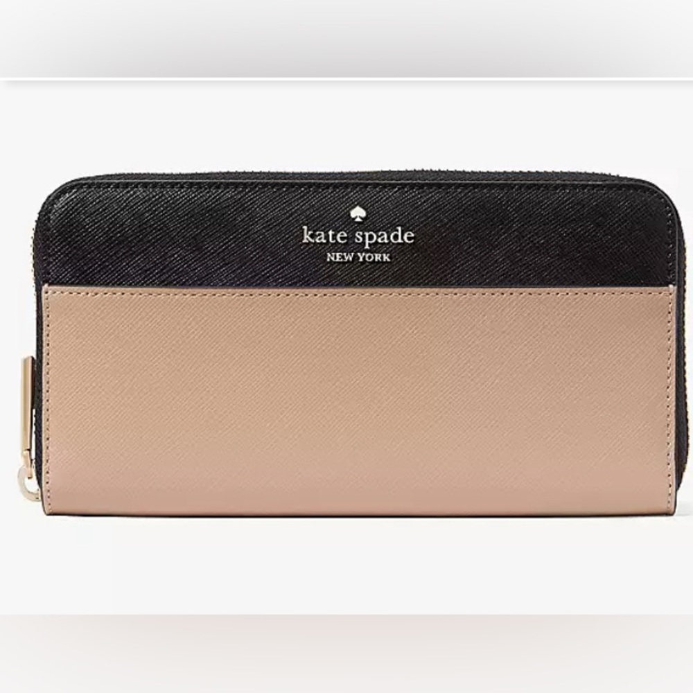 Kate Spade toasted hazelnut wallet